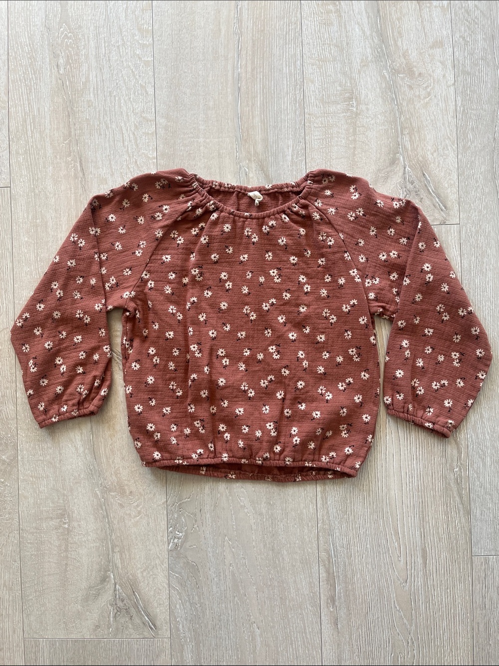Quincy Mae floral top girls 4/5